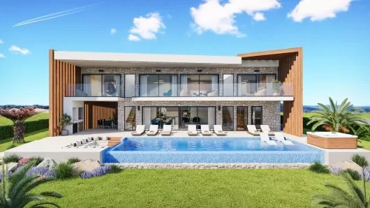 Kaštelir, Novigrad, luksuzna vila s bazenom, projekt