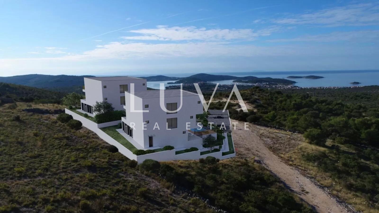 Rogoznica, luxury villa with pool and sea view under construction