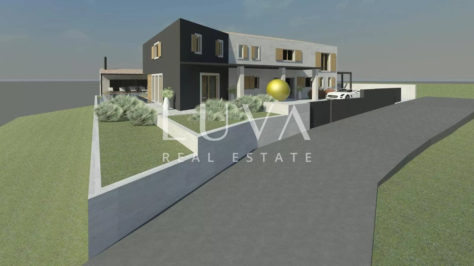 Istria, Buje, 3906 m² building land for villa construction for sale