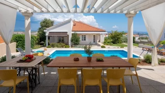 Vodice, luxury villa with a pool, designer furnished, for sale