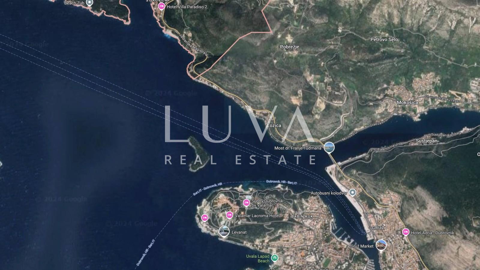 Lozica, Dubrovnik, building plot by the sea for sale