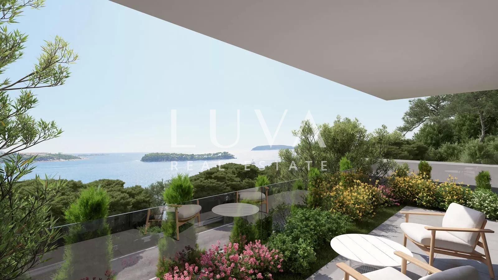 Lozica, Dubrovnik, luxury apartment by the sea with a view for sale