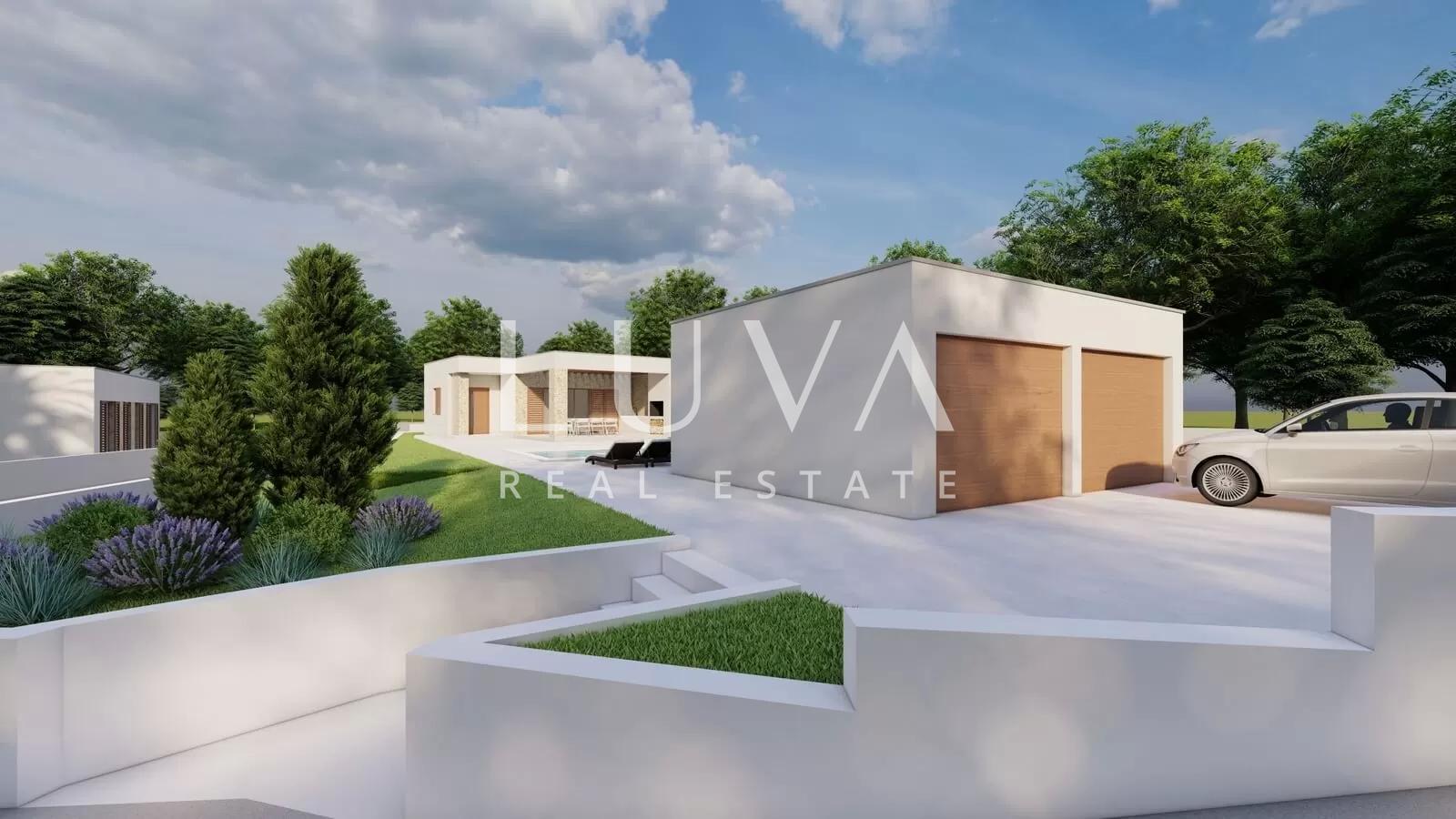 Vir, large building plot with construction started on 2 luxury villas