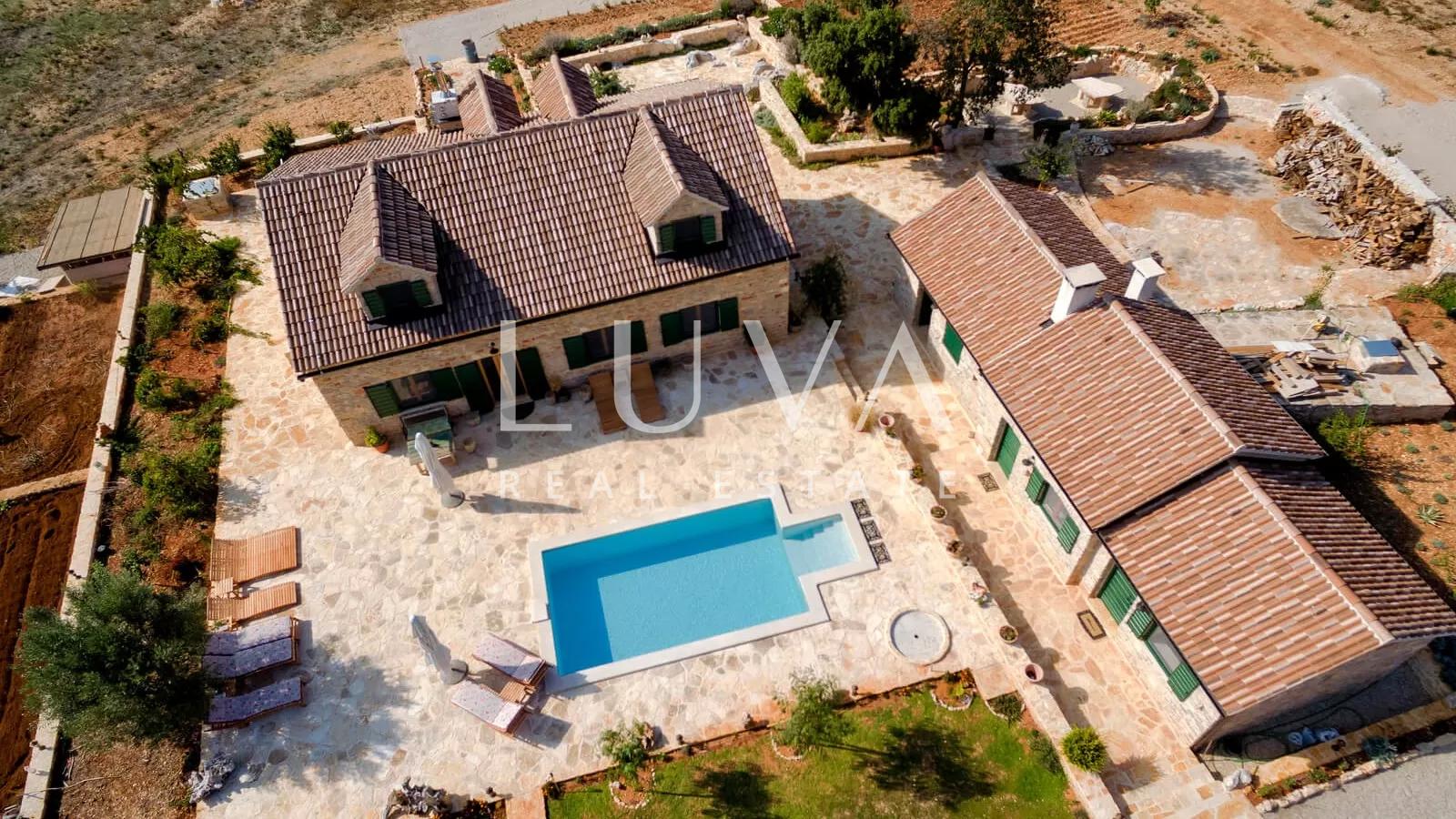 Luxury villa with swimming pool in a secluded area on Hvar