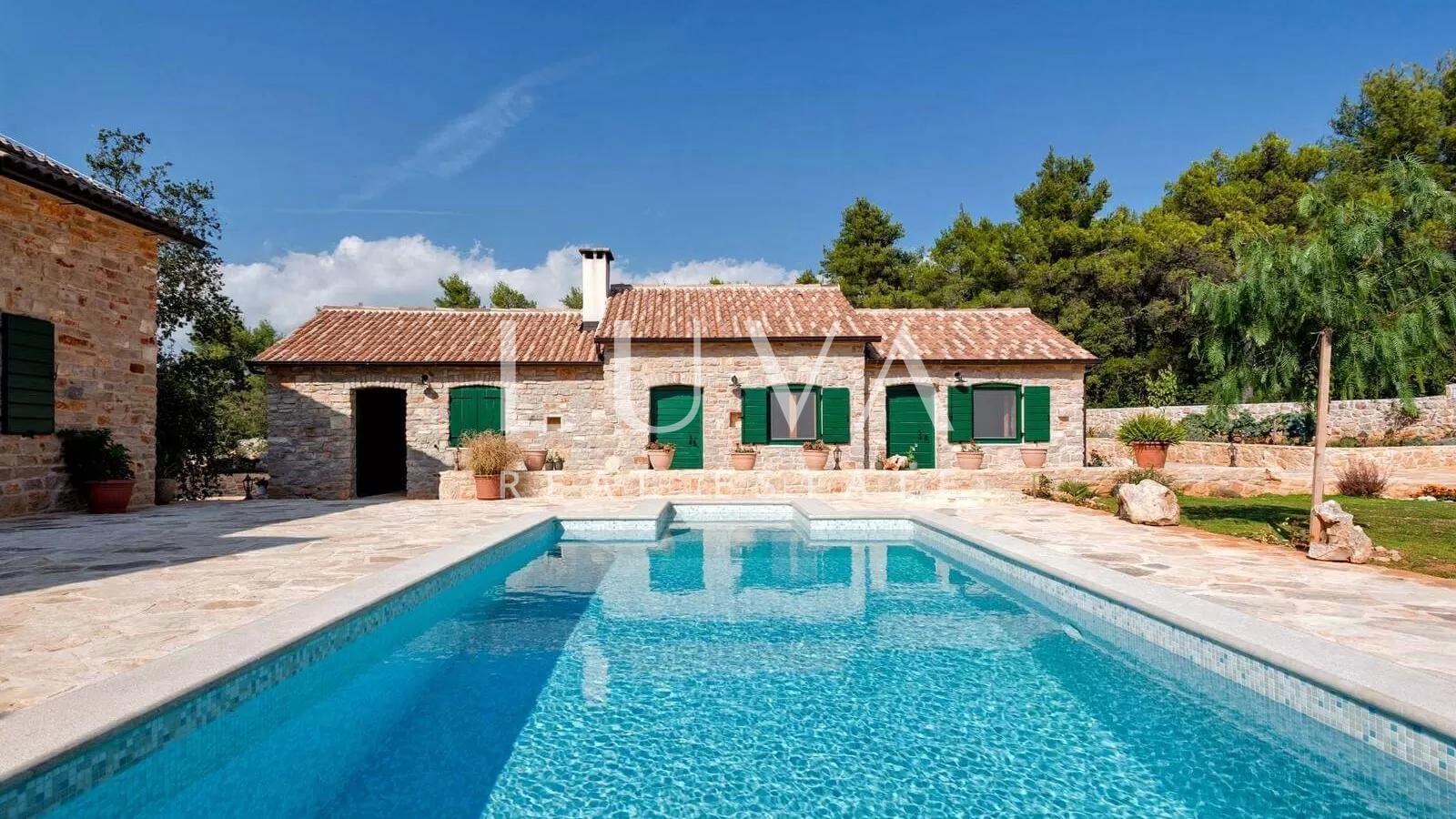 Luxury villa with swimming pool in a secluded area on Hvar