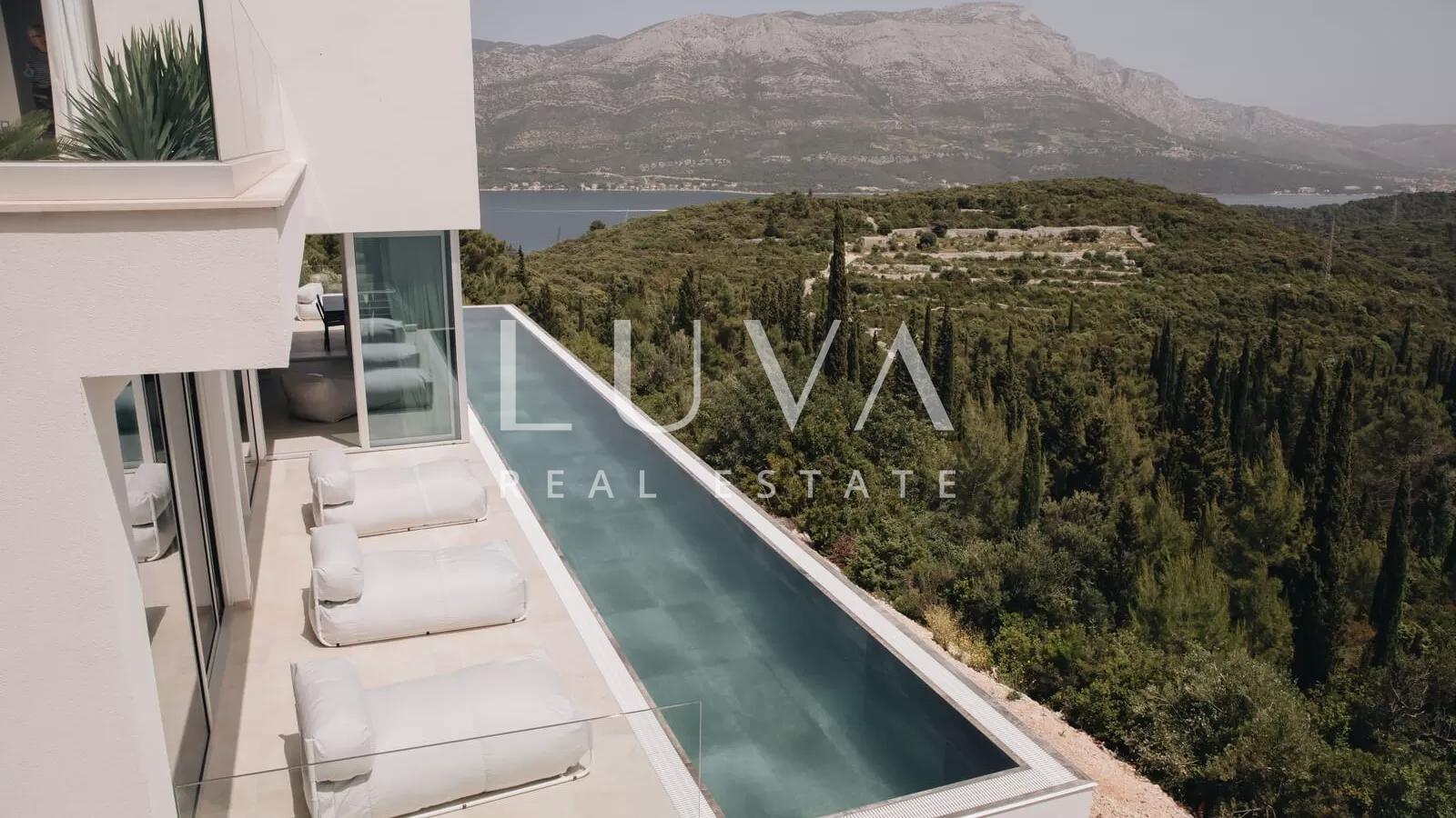 Korčula, luxury villa with pool near the sea for sale