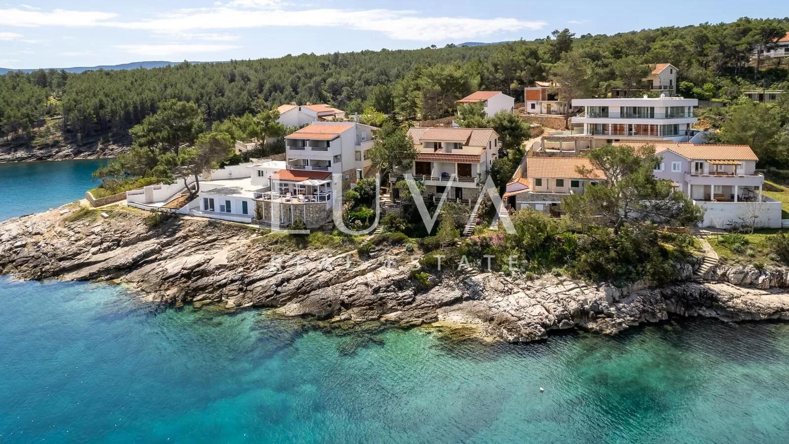 Vrboska, Hvar, luxury villa with pool by the sea for sale