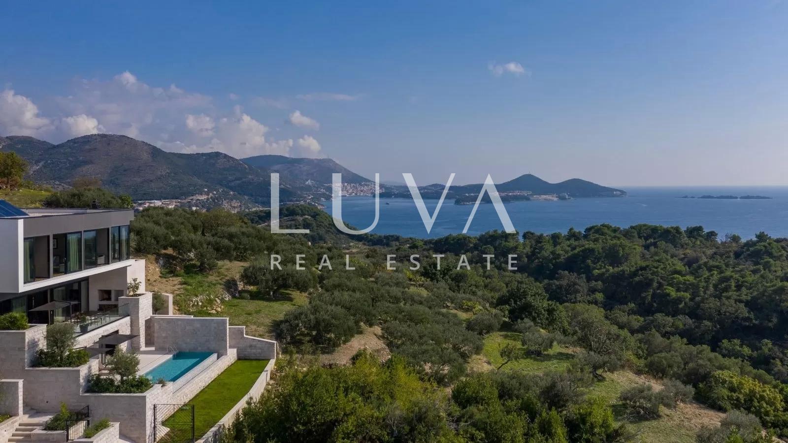 Luxury villa with panoramic view near Dubrovnik