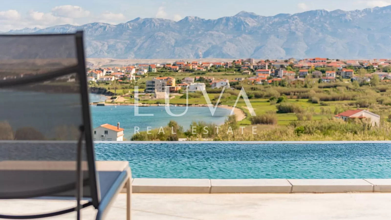 Povljana, Pag, luxury house with a pool and sea view for sale